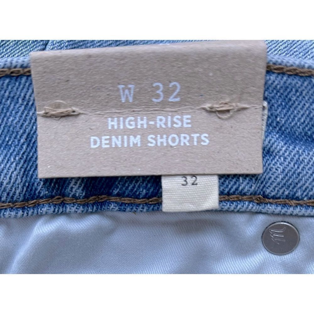 NWT Madewell High-Rise Denim Shorts in Astell Wash: Ripped Edition, Size 32 - Picture 9 of 14